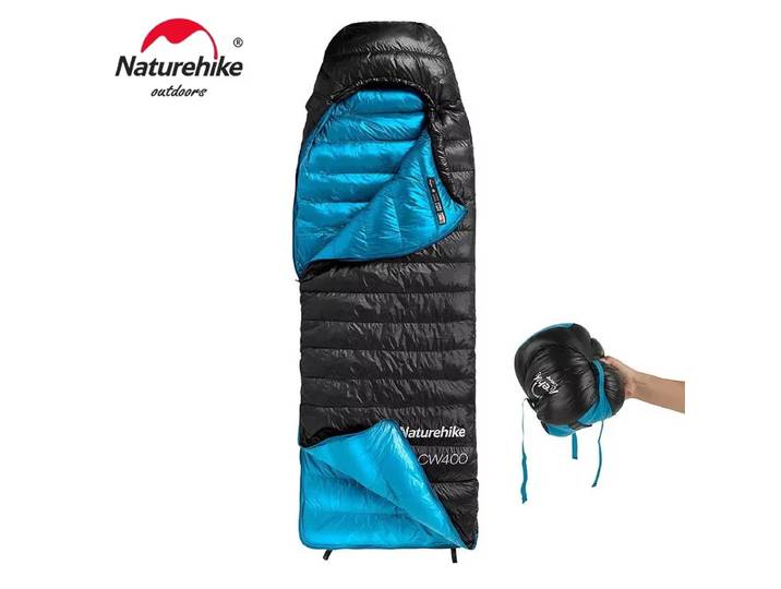Naturehike – sac de couchage léger en duvet de canard, épais et chaud, ultraléger, pour randonnée en plein air, Camping, voyage, hiver, CW400 CW700