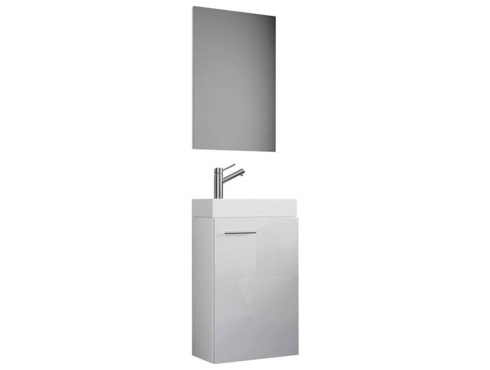 Mid.you Gästebad VCM Slito, Weiß, 41 cm, hängend, Badezimmer, Badmöbelsets & Badmöbelserien, Gästebad