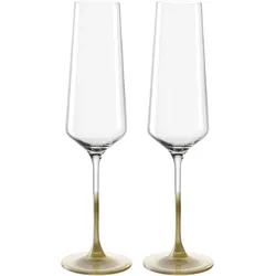 Sektgläser-Set PUCCINI (DH 7,20x26 cm) - gold - DH 7,20x26 cm