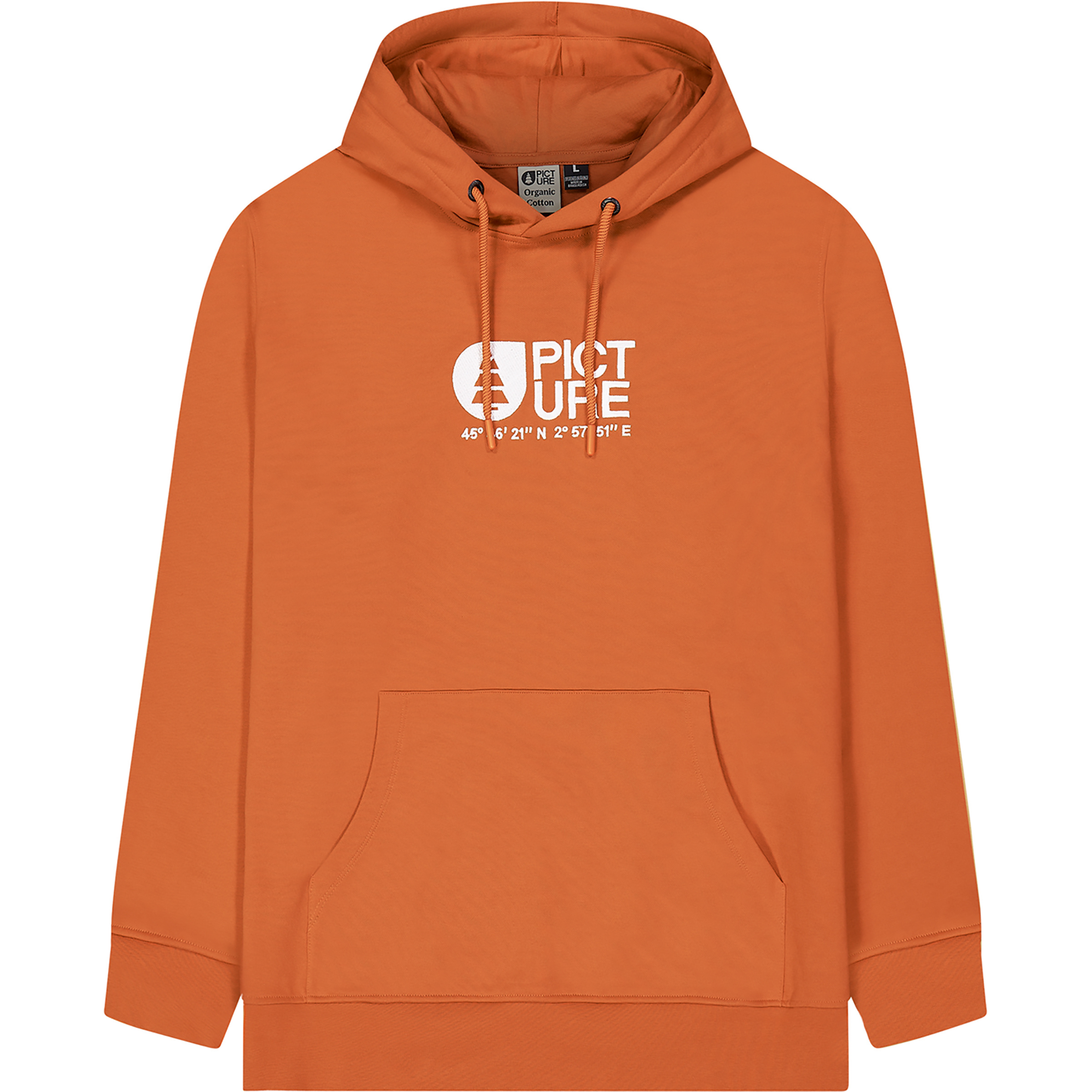 Picture Basement Herren Hoodies orange Größe XL Lifestyle Hautfreundlich