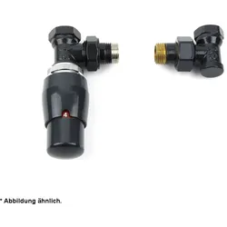 Ximax Thermostat-Set ELEGANT Durchgangsform anthrazit-16 mm Kunststoffrohr