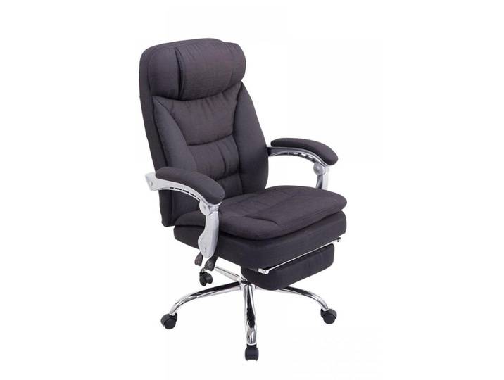 CLP Chefsessel Stoff Schwarz, Metall, 65x115x66 cm, Büromöbel, Bürostühle, Chefsessel