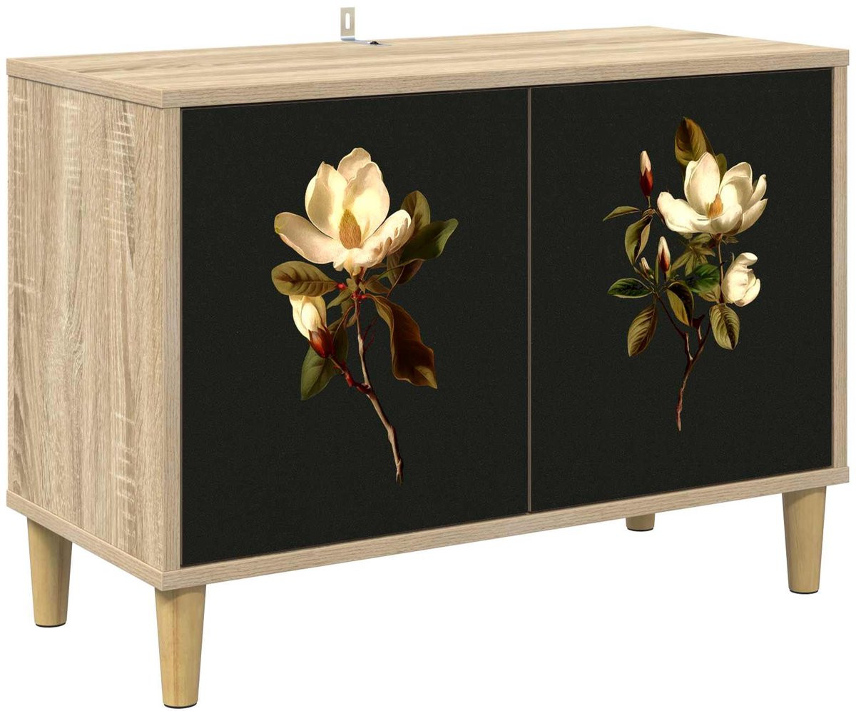 vidaXL Tv-meubel BREMEN modern Sonoma - B: 69 cm, D: 33 cm, H: 50 cm
