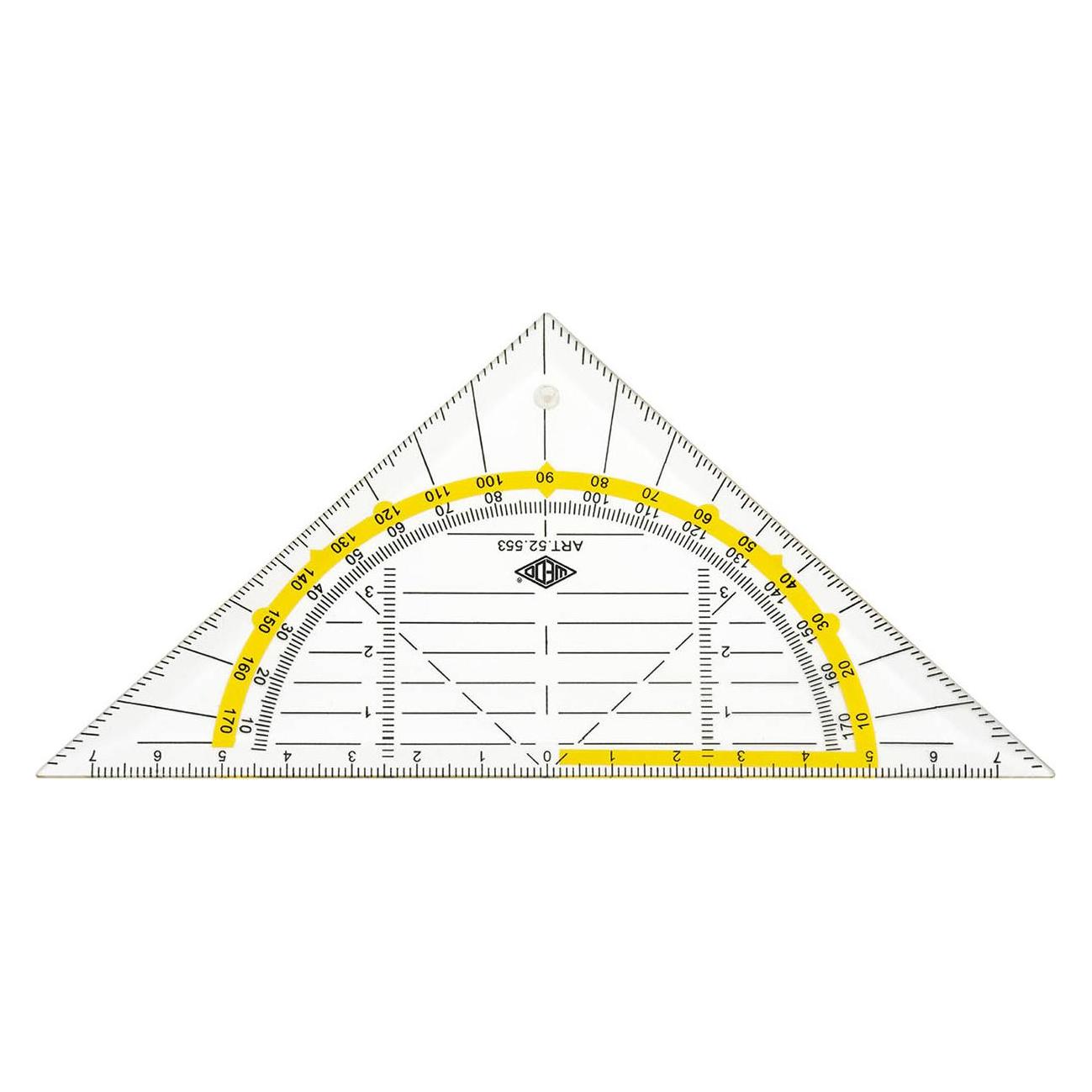 Wedo Geometrie-Dreieck (16 cm, Kunststoff) (052553)