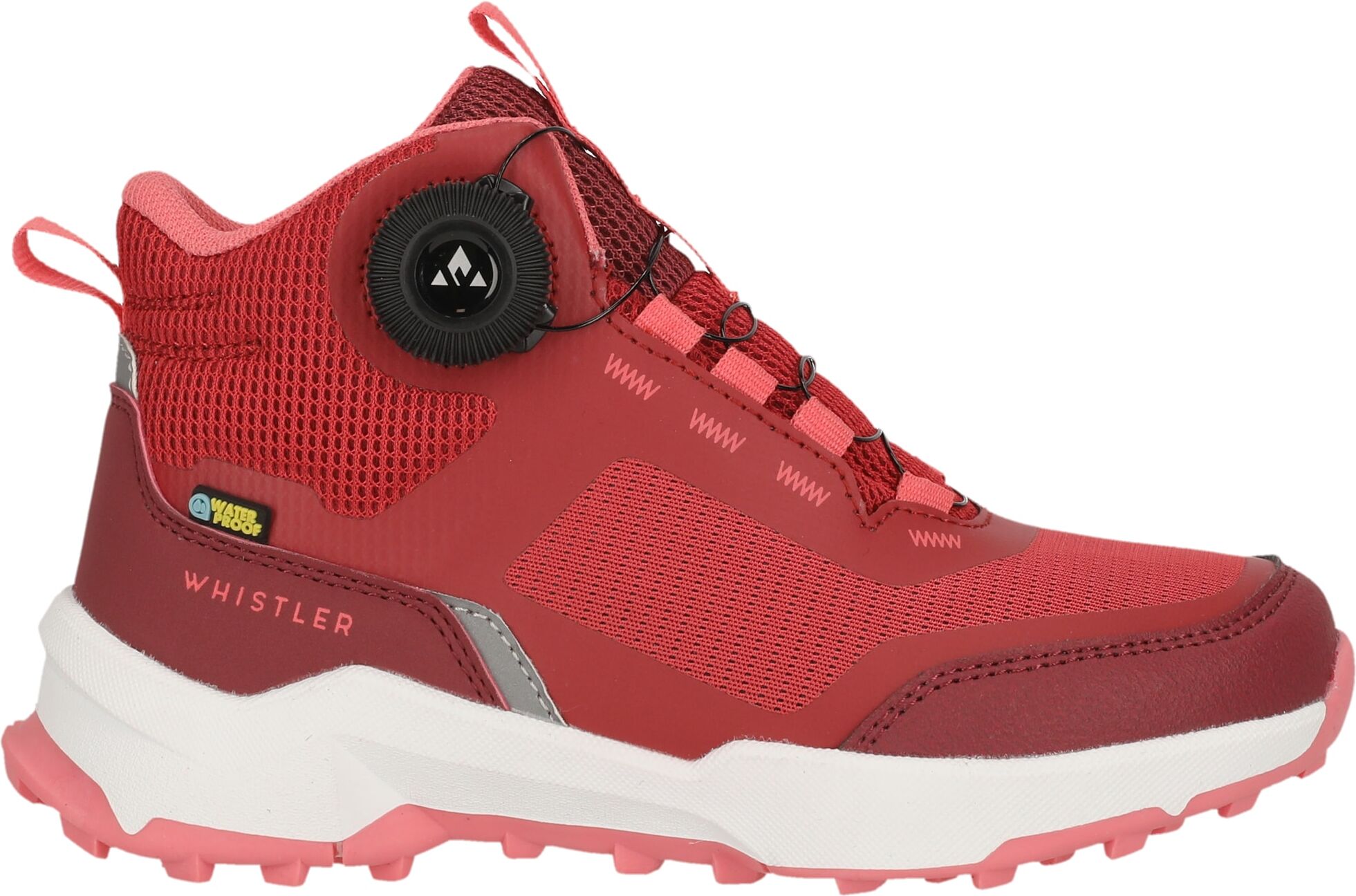 Winterboots WHISTLER "GANGO Q-LOCK KIDS BOOT WP", Jungen, Gr. 34, rot (baked apple), Synthetik, Schuhe Winterboots, wasserdicht, mit Schnellverschluss, mit Gummilaufsohle baked apple 34