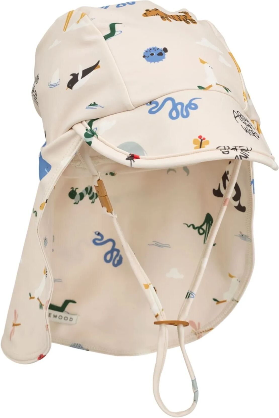 Liewood Chapeau Anti-UV Cecilia Animaux Ecru 1/2 ans
