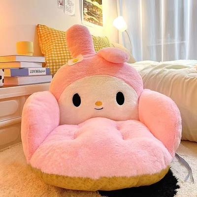 Youfap Market Cute Cartoon Doll Cushion, Winter Warm Office Chair Pillow, Creative Plush Bedding Gift For Girls pink