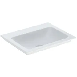 Geberit One Möbel-Waschtisch 505011011 60 cm, ohne Hahnloch und Überlauf, weiß KeraTect