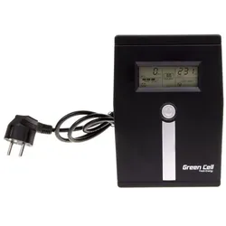 GreenCell 600VA 360WÜberspannungsschutz 230V Black (600 VA, 360 W, Line-Interaktiv USV), USV