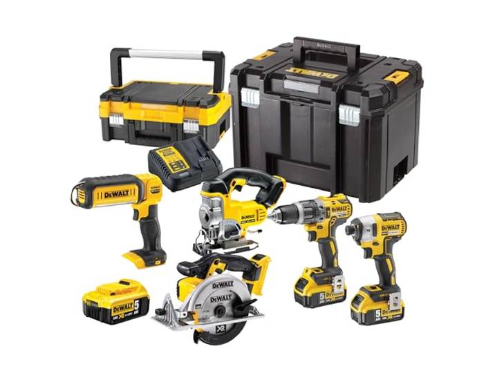 DEWALT kit 5 outils 18V XR brushless\, 3x5Ah\, TSTAK\, DCK551P3T-QW