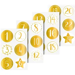6x Heyda, Sticker, Zahlen (24 Sticker)
