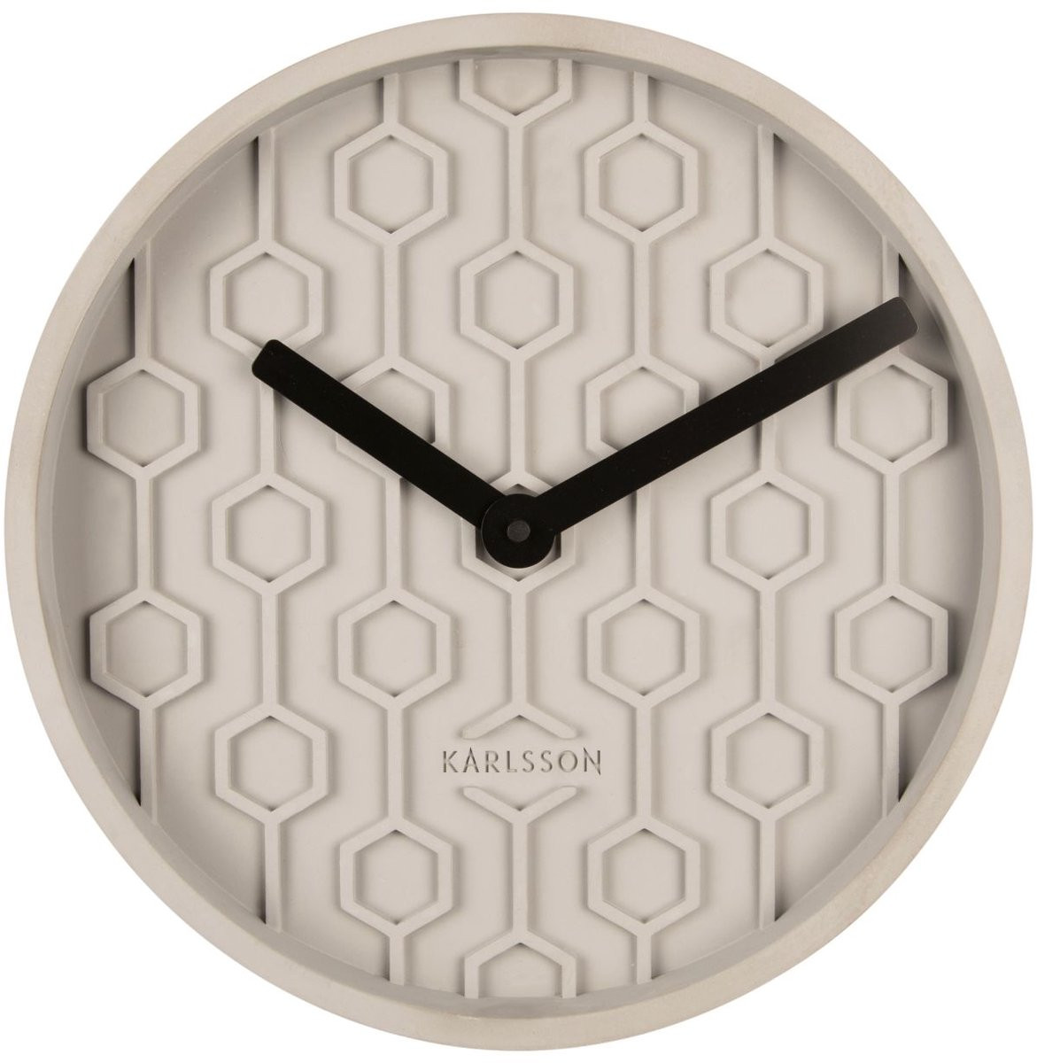 Karlsson Wandklok Honeycomb - Grijs - Ø31cm