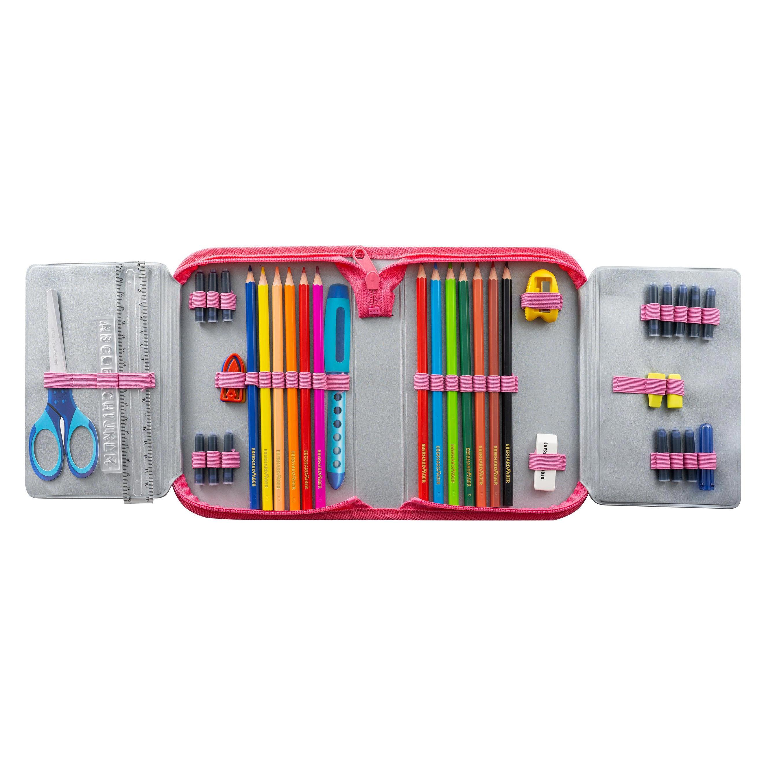 EberhardFaber Etui Katze 42-teilig, Pink (577557)