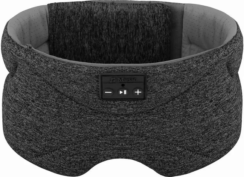 INF Bluetooth-Schlafmaske Schlafkopfhörer Schwarz