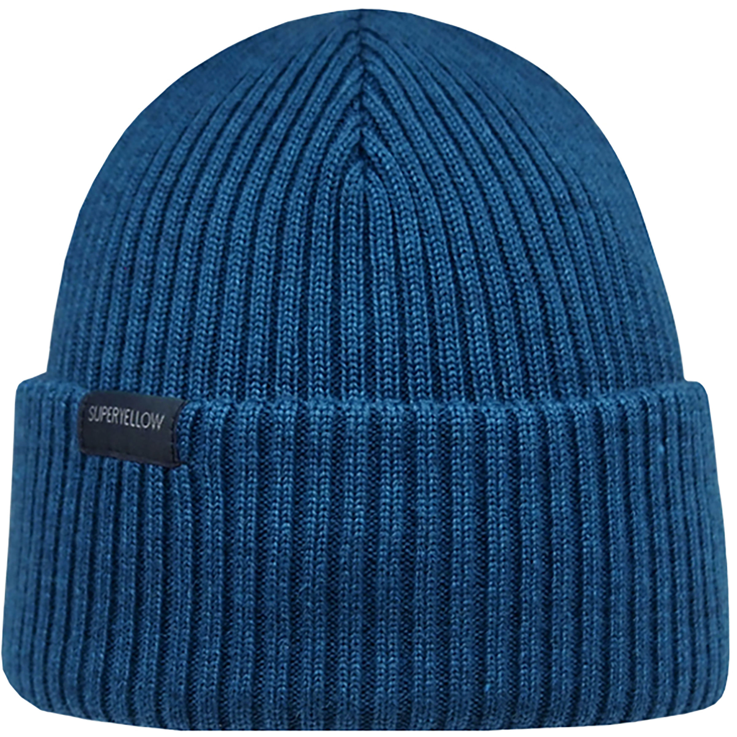 Superyellow Sisu Mützen & Beanies blau Lifestyle Hautfreundlich Merinowolle