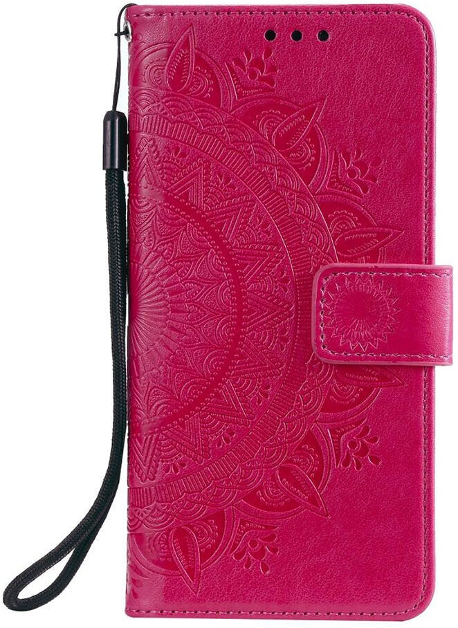 INCOVER Nokia 2.4 Læder Flip Cover - Mandala Mønster Rose
