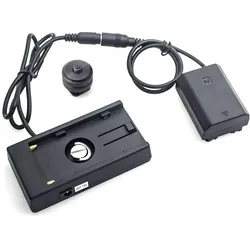 Caruba Sony NP FZ100 Volldecodierung Dummy Batterie + F970 Batteriezwickel (gerades Kabel) (Kamera Akku), Kamera Stromversorgung, Schwarz