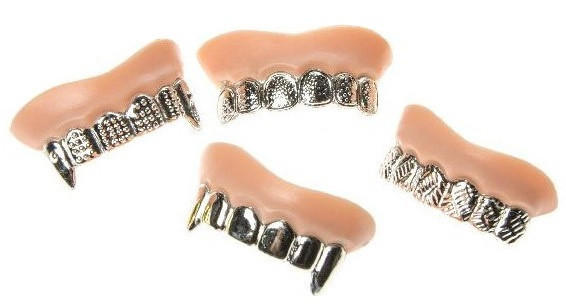 LG-Imports Zilveren Grillz Tandenversiering 7 cm
