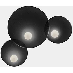 LEDS C4 Wandleuchte TRIP TRIPLE Ø300MM / Ø460MM / Ø300MM E14 9W schwarz LEDS-05-8363-05-05