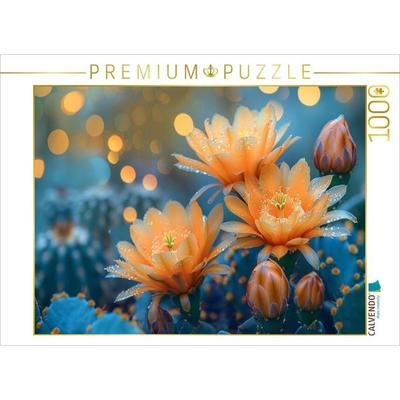 CALVENDO Puzzle Zarte Kakteenblüten | 1000 Teile Lege-Größe 64x48cm Foto-Puzzle für glückliche Stunden