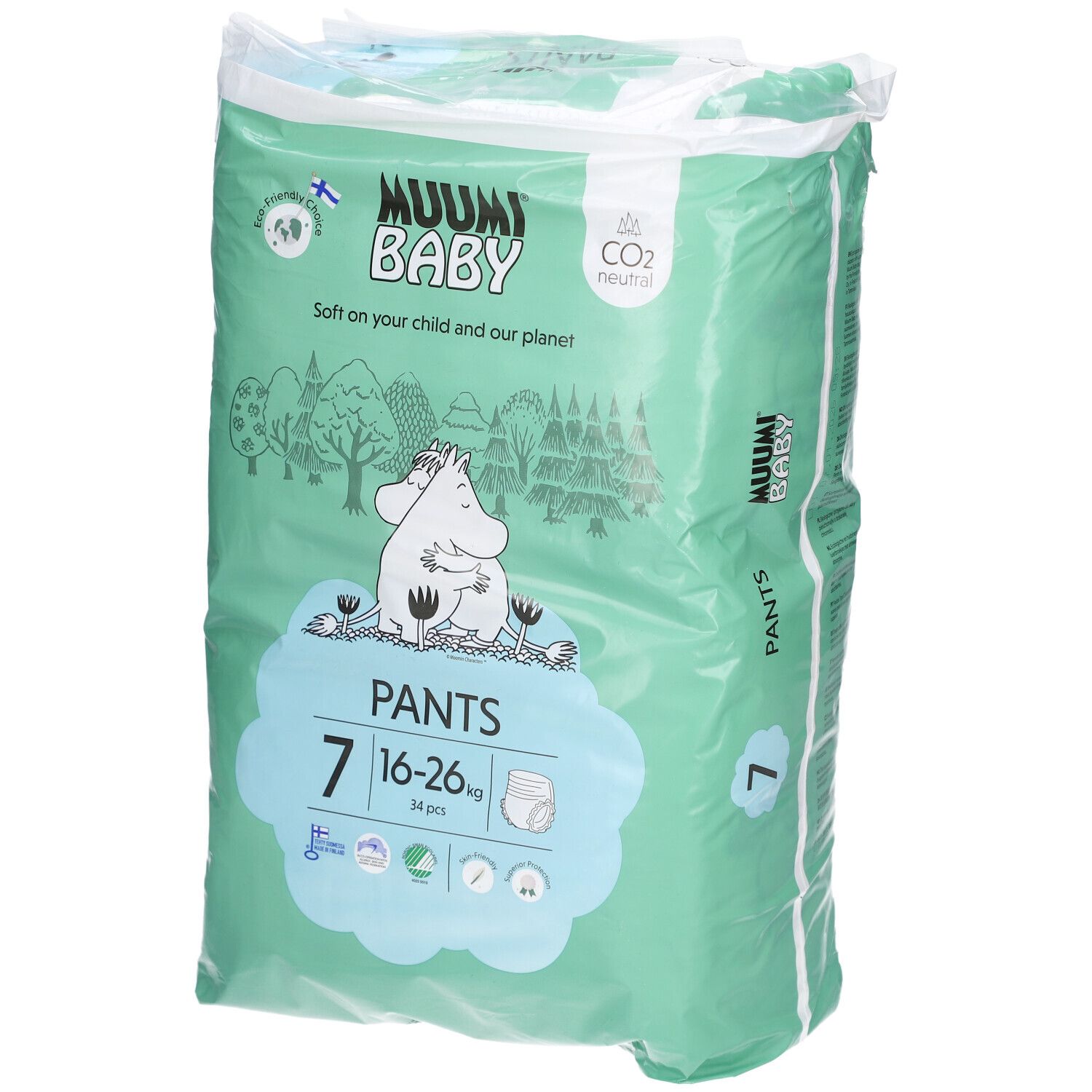 Muumi Baby luierbroekjes maat 7 34 pcs. 16-26 kg St Windeln