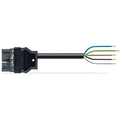 Wago 771-8985/206-403 konfektionierte Anschlussleitung,Eca,Stecker/offenes Ende,dunkelgrau 7718985206403
