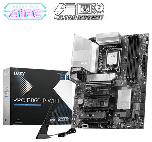 MSI B860-P Mainboard Formfaktor (Details) ATX Mainboard-Chipsatz Intel B860