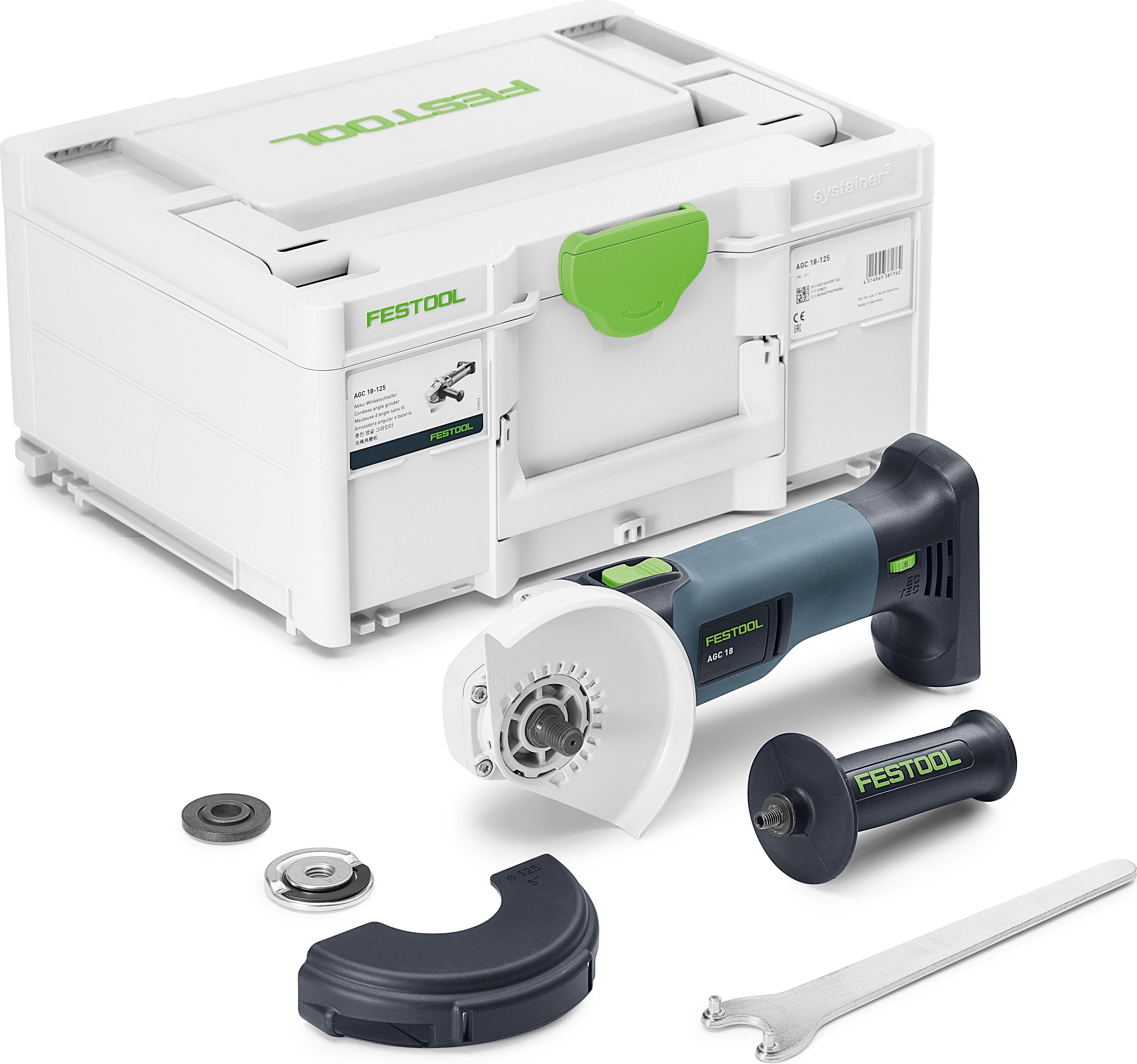 Festool Akku-Winkelschleifer AGC 18-125 EB-Basic | 578367
