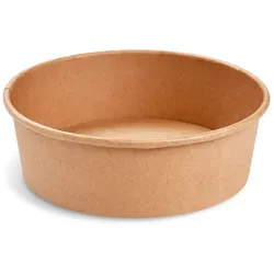 Salatschale (PAP/PE) kraft Ø185mm 1100ml