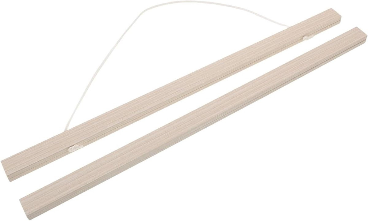 Magnetische Posterhanger met Houten Frame in Lichtbruin - 41 cm