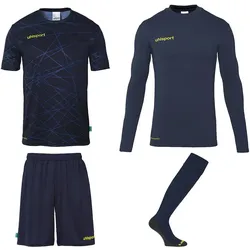 uhlsport Prediction Torwart-Set Herren marine/fluo gelb M