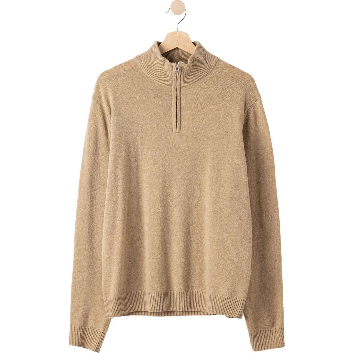Holebrook Dennis T-neck khaki (740) M A41406-740-M
