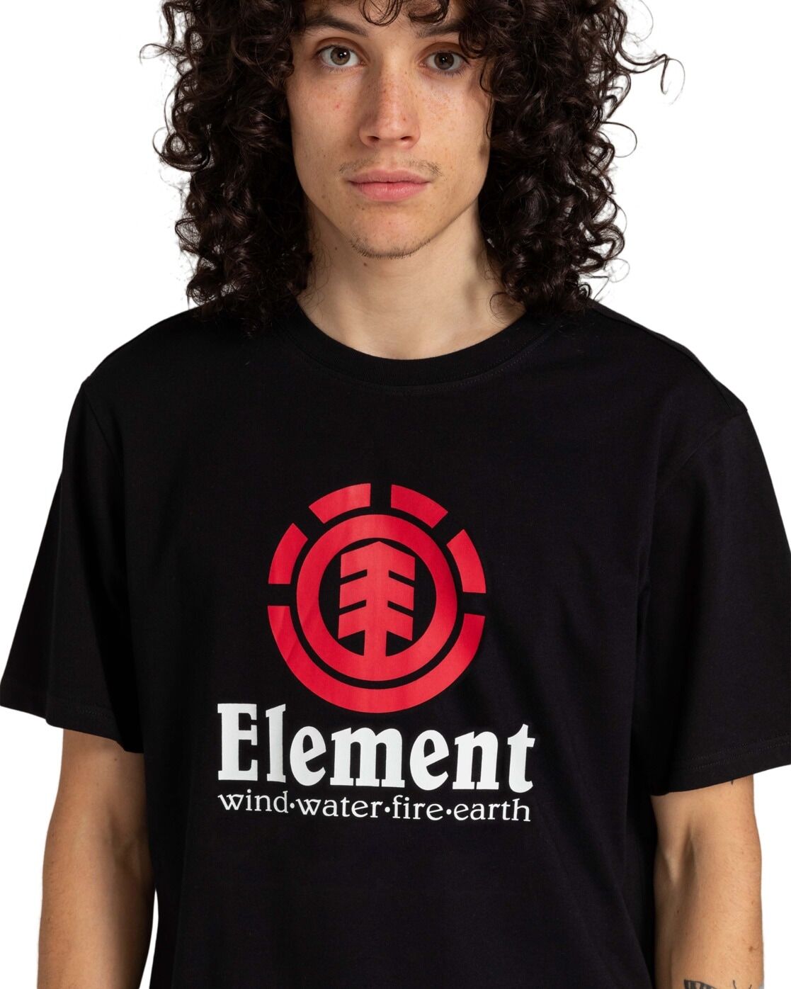 T-Shirt ELEMENT "Vertical", Herren, Gr. XXL, schwarz (flint schwarz), Obermaterial: 100% Baumwolle., Shirts T-Shirt flint schwarz XXL