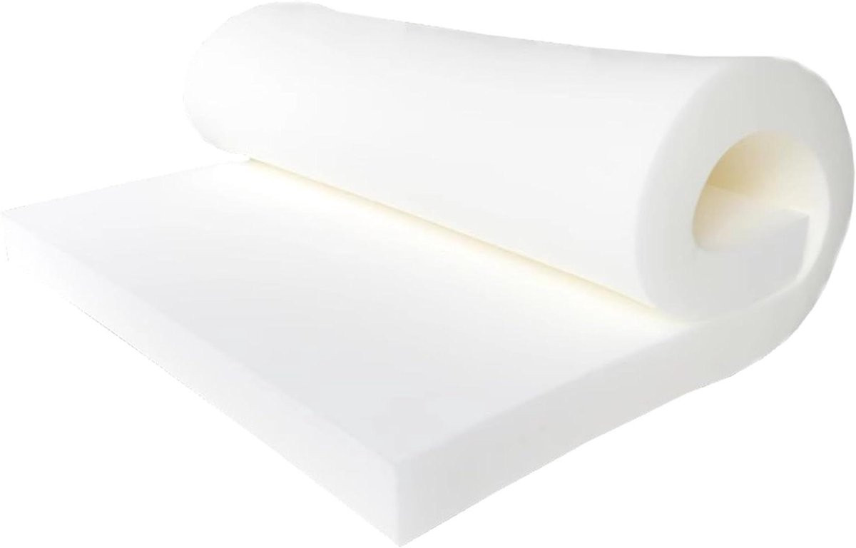 Wit Schuimkussen met Hoge Dichtheid voor Meubels Vernieuwen, 90 x 45 cm