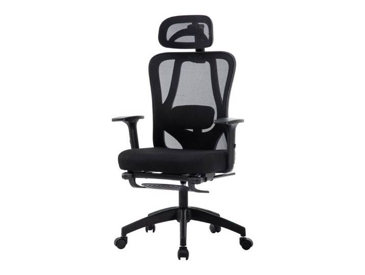 Chaise de bureau ergonomique - Sevencomfort - Noir - Réglable - Support lombaire - Accoudoirs 3D - Charge 115KG