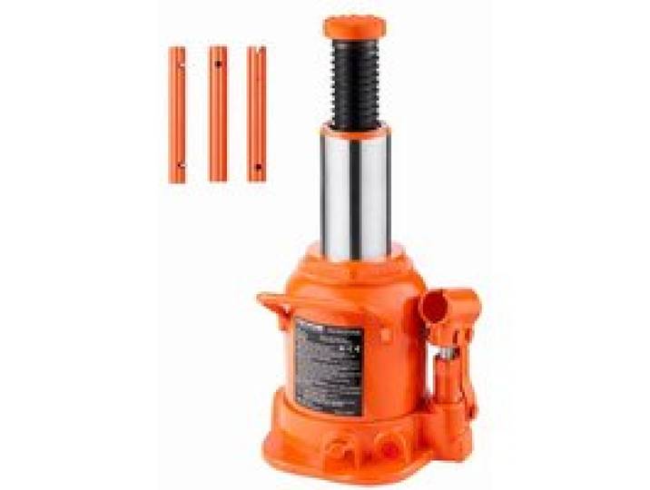 VEVOR Cric Bouteille Hydraulique 20 t, Cric Bouteille Soudé avec Longue Poignée en 3 Sections, Gamme de Levage 175-320 mm, pour Voiture, Pick-up, Camion, Réparation Automobile, Ingénierie Industrielle