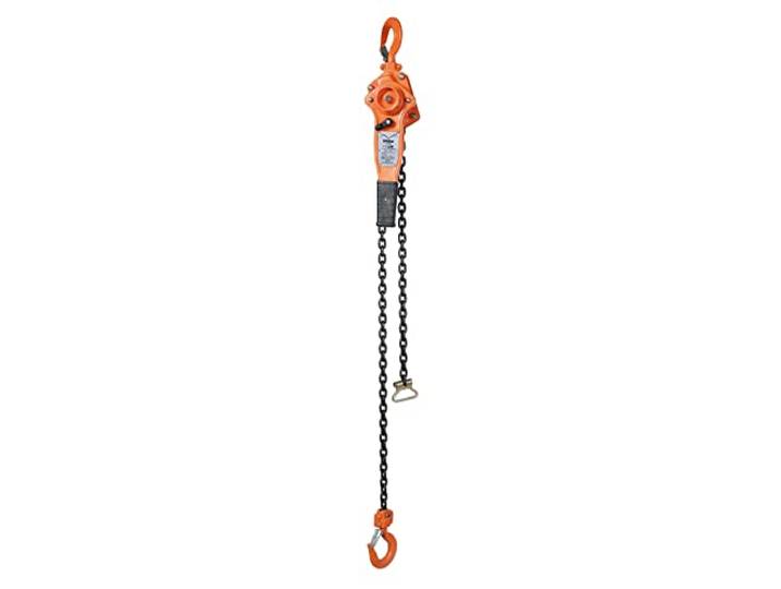 Beta 8146 WLL t 0,75 - Professioneller Hebelzug mit stabilem Haken, Hubhöhe 1,5 m und Tragkraft 750 kg, einzelne Kette von 6,5 kg