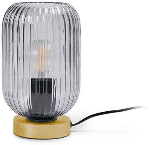 Fairmont Park Showstead Metal Accent Lamp Gold/Smoked 20cm H X 14cm W X 10cm D