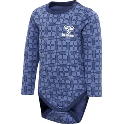 hummel hmlCHECK langarm Baby-Body 7049 - blue horizon 56