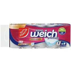 Gut & Günstig Toilettenpapier »sooo weich premium« 4-lagig - 10 Rollen schwarz