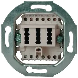 Kopp 33369391 TAE-Telefonanschlussdosen- Sockel Unterputz 3x6p NFF-Cod. weiß