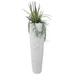 Europalms, Blumentopf, Designübertopf LAMELLA-140, weiss