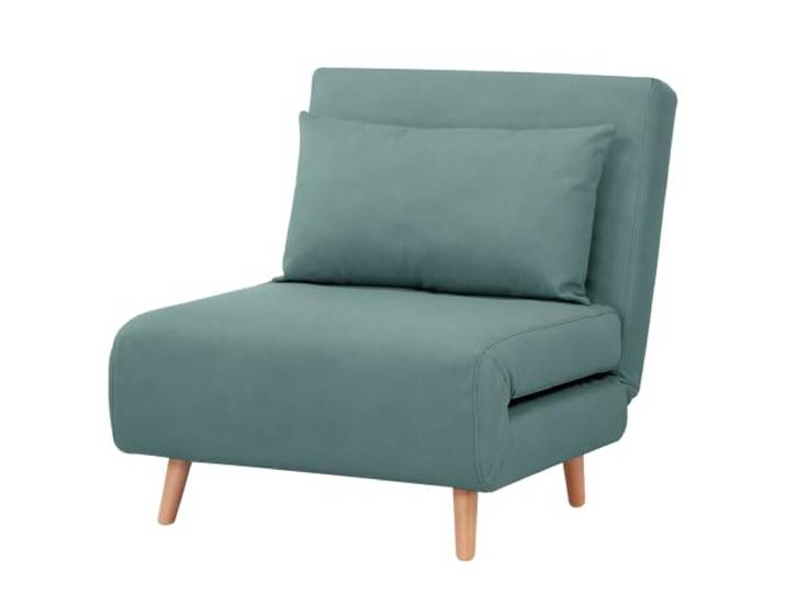 home24 Schlafsessel Textil Holz 90 x 77 x 81 cm Mit Schlaffunktion, mittlerer Sitzkomfort, perfekt fürs Wohnzimmer
