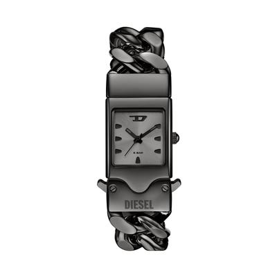 Quarzuhr DIESEL "CLOSER", grau (anthrazit), Armbanduhren, Herren, Quarzuhr, Armbanduhr, Herrenuhr, Edelstahlarmband, analog