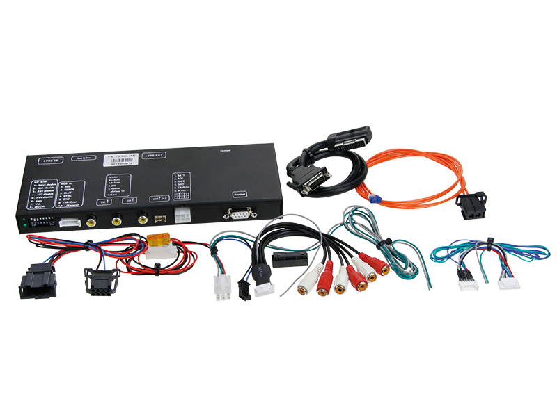 ACV Universal AV Multimedia Box mit Steuerfunktion + AUX Eingang für bis zu zwei Endgeräte für Audi A4,