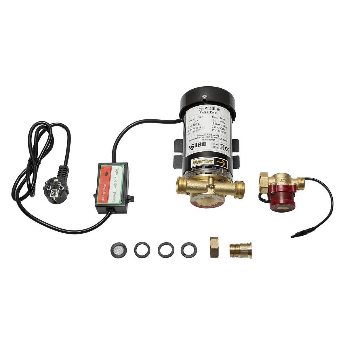 IBO Elektrische Duschpumpe - 90 W - Warmwasser - Weiss (65476959)
