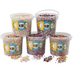 Creativ-Company Bügelperlen 745571, Ø 5 mm, 5 verschiedene Sorten, 100.000 Stück