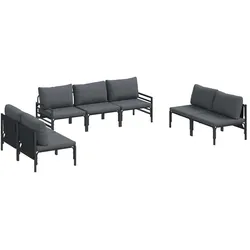vidaXL, Gartenlounge, Lappenberg (Mit Armlehne)