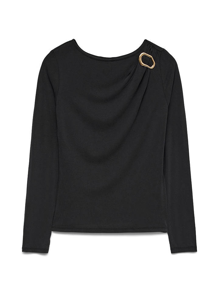 Vero Moda Longsleeve in Schwarz - M