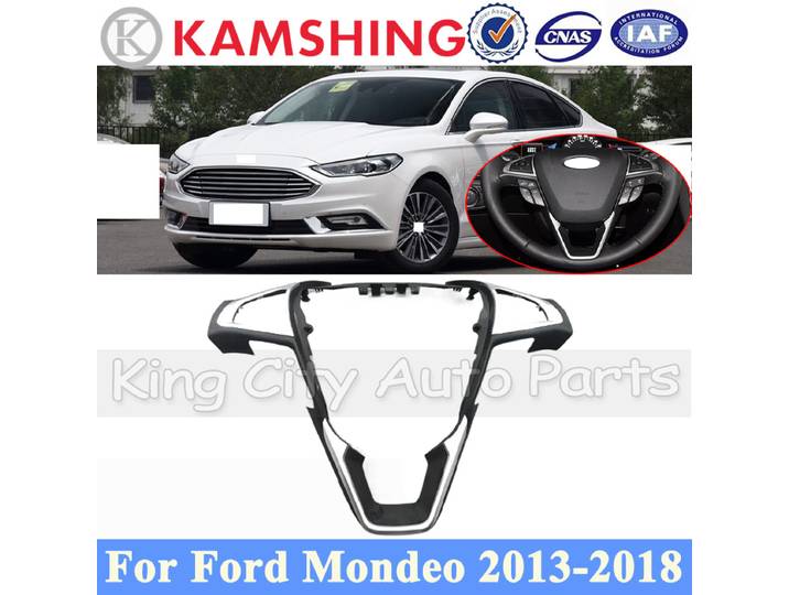 CAPQX – revêtement d'habillage de cadre de volant de voiture, couverture décorative pour Ford Mondeo 2013 – 2018